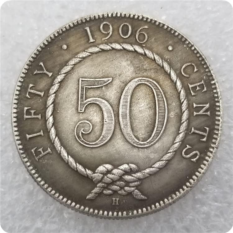 Antikni zanat Malezija 1900-H, 1906-H Sarawak 50 centi srebrni dolar