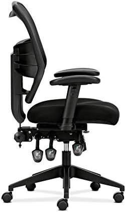 Visokokvalitetna mrežasta radna stolica s visokim naslonom, s kliznim sjedalom i naslonima za ruke podesivim po visini i
