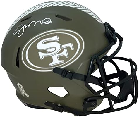 Joe Montana potpisao je ugovor s 99-om za servisiranje kaciga pune veličine - NFL kaciga s autogramima