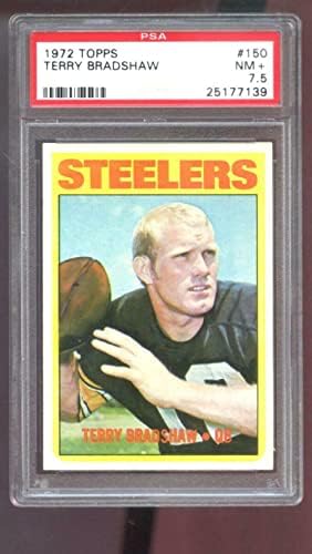 1972. Topps 150 Terry Bradshaw PSA 7,5 Ocjenjiva nogometna karta Pittsburgh Steelers - Nepotpisane nogometne kartice