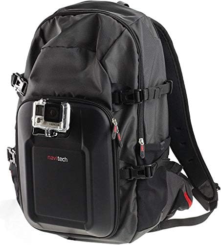 NavItech Action Camera ruksak i kombinirani komplet za pribor 18-in-1 s integriranim remenom za prsa-kompatibilan s kitvision