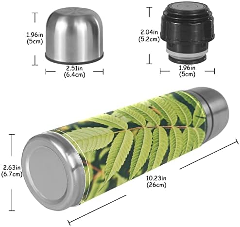 Biljni listovi vakuum izolirani termos boce od nehrđajućeg čelika 16oz, boca vode bez propuštanja bez upotrebe BPA s poklopcem