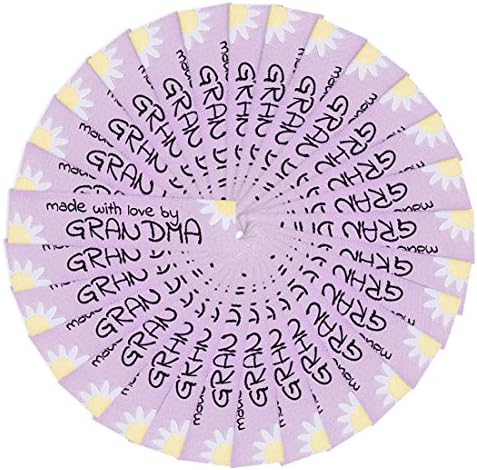 Wunderlabel napravljen s ljubavlju bake Nana baka cvjetni cvjetni modni tkani vrpci vrpci Odjeća Odjeća šivanje šiva odjeća