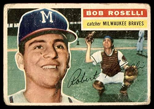 1956. Topps 131 Gry Bob Roselli Milwaukee Braves siromašni Braves