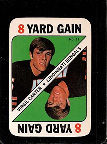 1971. Topps Game Inserts 11 Virgil Carter Ex Bengals