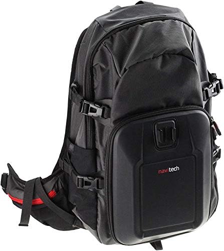 NavItech Action Camera Backpack & Grey Spremnik s integriranim remenom za prsa - kompatibilan sa SJCAM M20 AKCIJSKA KAMERA