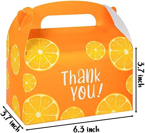 Umoni Little Cutie dječji tuš kutije narančasta zabava favorizira 12pcs citrus tema Dobra poklon kutija za male Cutie rođendanske