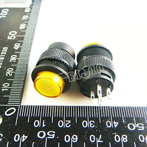 R16-503ad s LED žutom 1A/250V 4pin prekidač za samo-zaključavanje gumba 10pcs/lot