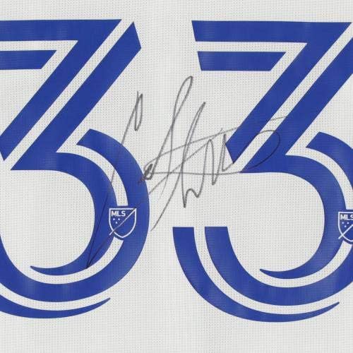 Caleb Stanko FC Cincinnati Autographed Metch -korišteni 33 White Jersey iz sezone 2020 MLS - Autografirani nogometni dresovi