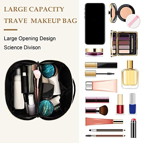 Cataku veliki kapacitet za putovanje kozmetičkom torbom za torbu, zlatne trake za snježne pahuljice kozmetičke torba za žene,