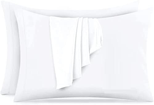 Lasimonne futrole s bijelim jastucima, 2-pak standard/kraljica veličina, egipatska kvaliteta pamučne mješavine luksuznog