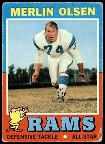 1971. Topps 125 Merlin Olsen Los Angeles Rams Dean's Cards 2 - Dobri Rams
