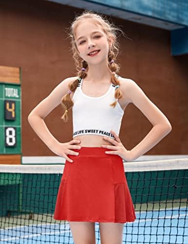 Sportske suknje Arshiner Girl s kratkim hlačama s atletskim naplaćenim skort šarene performanse Skorts