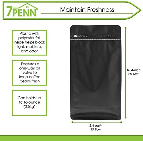 Vrećice za kavu koje se mogu ponovno zatvoriti od 7p - 16 oz. 50 kg crni paket s patentnim zatvaračem vrećice za kavu s ventilom